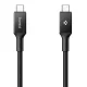 Spigen Essential EB10015CC USB-C uz USB-C kabelis 100W 150cm, melns