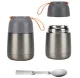 Pārtikas termoss ar salokāmu karoti, 650 ml