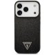 Guess Glitter Triangle Logo MagSafe Phone Case Cover iPhone 17 Pro - Black