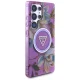Guess Glitter Flowers MagSafe Case for Samsung Galaxy S25 Ultra, Purple