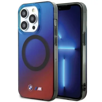 BMW M Gradient MagSafe apvalks iPhone 15 Pro Max - sarkans un zils | case for red and blue
