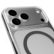 Puro Lite Mag Case for iPhone 17 Pro with MagSafe, Transparent with Gray Ring