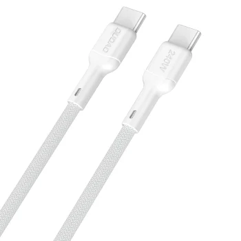 Кабель Dudao L9C Max USB-C - USB-C 240W PD 2м, белый