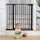 Защитные ворота для лестниц и дверей Ecotoys, 74-105 см, черные
