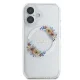 Guess iPhone 16 Plus Case IML Flowers Wreath MagSafe, Clear