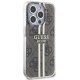 Guess IML 4G Gold Stripe case for iPhone 15 Pro Max - brown