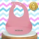 Nicekids Silicone Baby Bib with Pocket, Waterproof, Pink