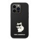 Karl Lagerfeld Silicone Choupette vāciņš iPhone 14 Pro Max - Melns