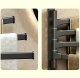 Towel Holder with Movable Arms, Black