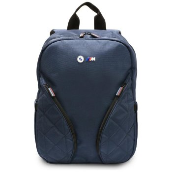 BMW neilona kabatu un metāla logotipa 16" klēpjdatora mugursoma – tumši zila