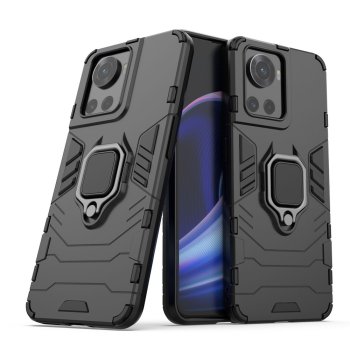 Гибридный чехол Ring Armor с магнитным держателем для OnePlus Ace, черный