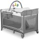 Ricokids RK-241 saliekama ceļojumu gultiņa ar matraci un somu, 125x65x78 cm, pelēka
