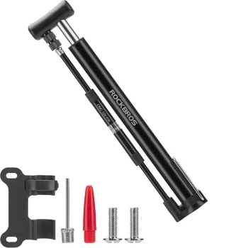 Rockbros 42322821001 Floor Bicycle Pump, Black