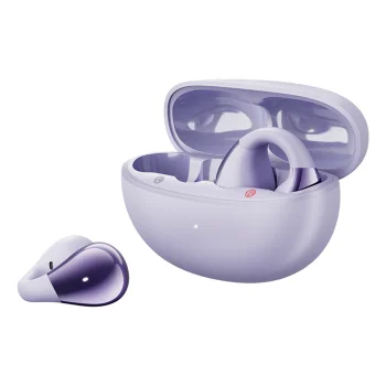 QCY Crossky C30 OWS bezvadu austiņas ar klipsi Bluetooth 5.4 - violetas