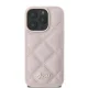 Guess Quilted Metal Logo Case for iPhone 16 Pro Max - pink
