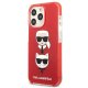 Karl Lagerfeld iPhone 13 Pro/13 vāciņš Karl&Choupette Head Sarkans