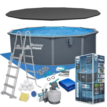 Bestway 561CU paneļu dārza baseins 488 x 132 cm 13in1