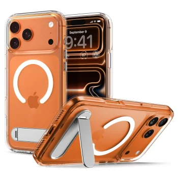Чехол Spigen Ultra Hybrid S Mag для iPhone 17 Pro, Прозрачный/Белый