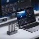 Orico IT48N-C 4 disku dokstacija ar M.2 NVME klonēšanas funkciju, pelēka