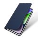 Apple iPhone 15 6.1\'\' DUX DUCIS Skin Pro Cell Phone Book Case Cover, Blue