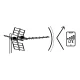 Āra virziendarbības TV antena Berdsen BD-951 DVB-T2 4K