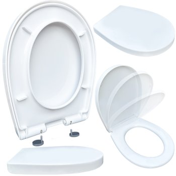 Duo-Sanit universālais lēni nolaižamais tualetes pods, balts