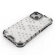 Vāciņš iPhone 13 mini Honeycomb ar TPU rāmi, zaļš