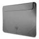 Guess Saffiano Triangle Logo klēpjdatora soma 16\" - sudraba