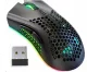 Беспроводная мышь 2.4GHz с RGB-подсветкой, 1600 DPI, черная