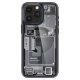 Spigen Ultra Hybrid Mag Case with MagSafe for iPhone 15 Pro - Dark Gray (Zero One Pattern)