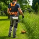 Regulējamas divu plecu lences trimmerim un krūmgriezim, oranžas