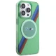BMW iPhone 15 Pro Case M Tricolor Stripes MagSafe, Green
