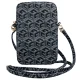Guess tālruņa soma Zip GCube Bottom Stripe, melna
