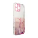 Vāciņš iPhone 12 Pro Max Marble Case, TPU, Marble Pink