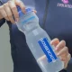 Velosipēda pudele Rockbros, 750 ml, caurspīdīga ar zilu iemuti