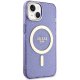 Apple iPhone 14 6.1\'\' Guess Glitter Gold MagSafe Case Cover, Purple | Telefona Maciņš Vāks Apvalks Bampers