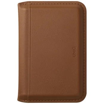 Магнитный кошелек-подставка Uniq Lyden DS RFID, коричневый