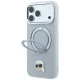 Чехол Karl Lagerfeld для iPhone 18 Pro Max / 17 Pro Max Ring Stand 360 MagSafe, серый