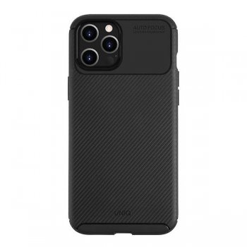 Apple iPhone 12 / 12 Pro 6,1" Uniq Etui Hexa Case Cover, Black | Telefona Maciņš Vāks Apvalks Bampers