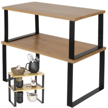 Set of 2 Pcs Bamboo Kitchen Shelf Ruhhy 25661