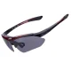 Rockbros 10001 polarizētās velo brilles, Melnas/sarkanas