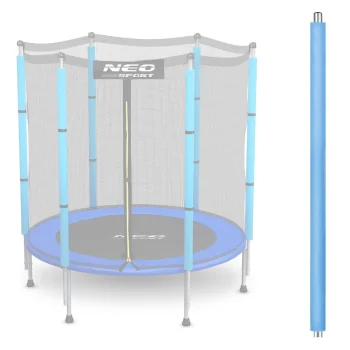 Верхняя стойка для батута Neo-Sport 140 см (4.5 ft) с внешней сеткой, синяя