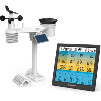 Bresser 7003220 4CAST PRO SF 7-in-1 meteoroloģiskā stacija ar saules bateriju