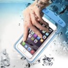Universāls Ūdensnecaurlaidīgs Maciņš Vāciņš Soma Maiss Telefoniem līdz 6,5", Zils | Waterproof Phone Case Cover Pouch Dry Bag