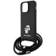 Чехол Karl Lagerfeld для iPhone 14 Pro Max Crossbody Saffiano Metal Pin, черный