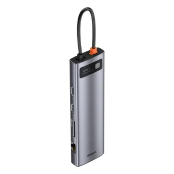Baseus Metal Gleam 11-в-1 многофункциональный USB Type-C хаб (CAHUB-CT0G)