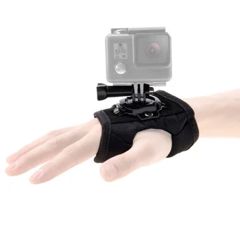 Puluz PU162 plaukstas locītavas siksna ar 360° sporta kameras stiprinājumu