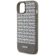 DKNY чехол для iPhone 15 Leather Printed Pattern MagSafe, коричневый