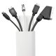 Maclean MC-814 W Aluminum Cable Trunking, 62x20x750mm, White