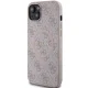 Apple iPhone 14 6.1\'\' Guess 4G Collection Leather Metal Logo MagSafe Case Cover, Pink | Чехол Кейс...
